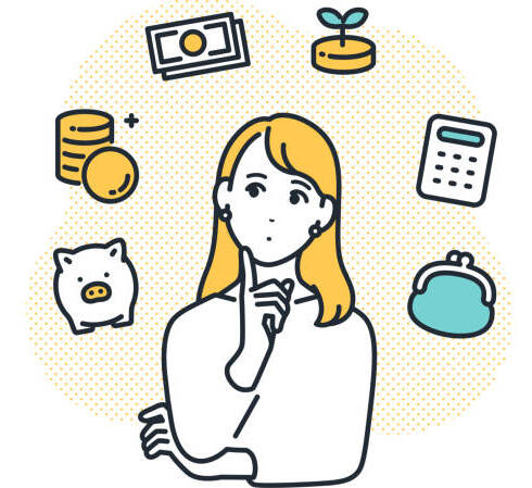 毎月の支出と将来の不安を確認